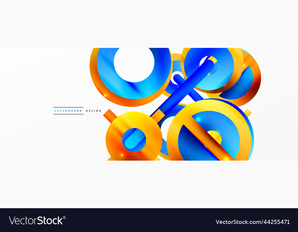 Minimal geometric abstract background circle vector image Minimal geometric abstract background circle