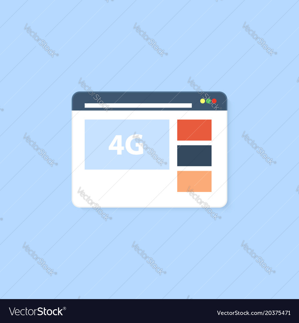 Web browser with the option to connect 4g