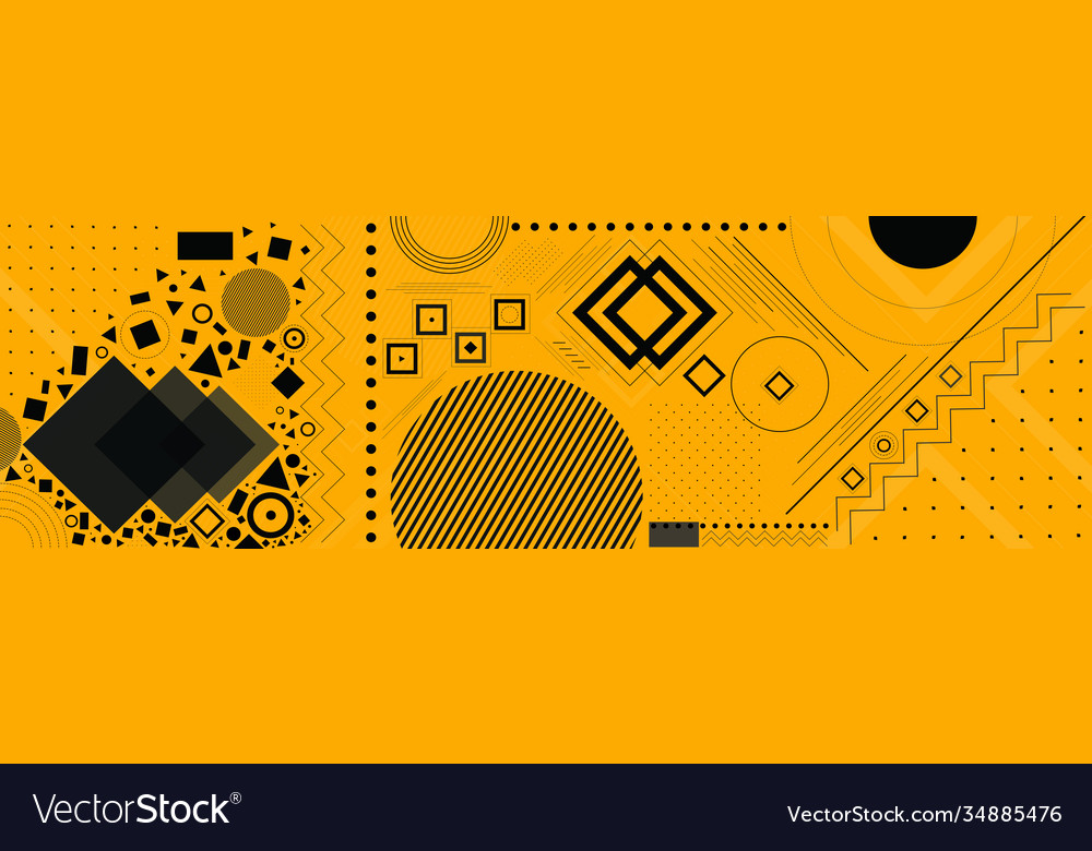 Abstract background with different geometric