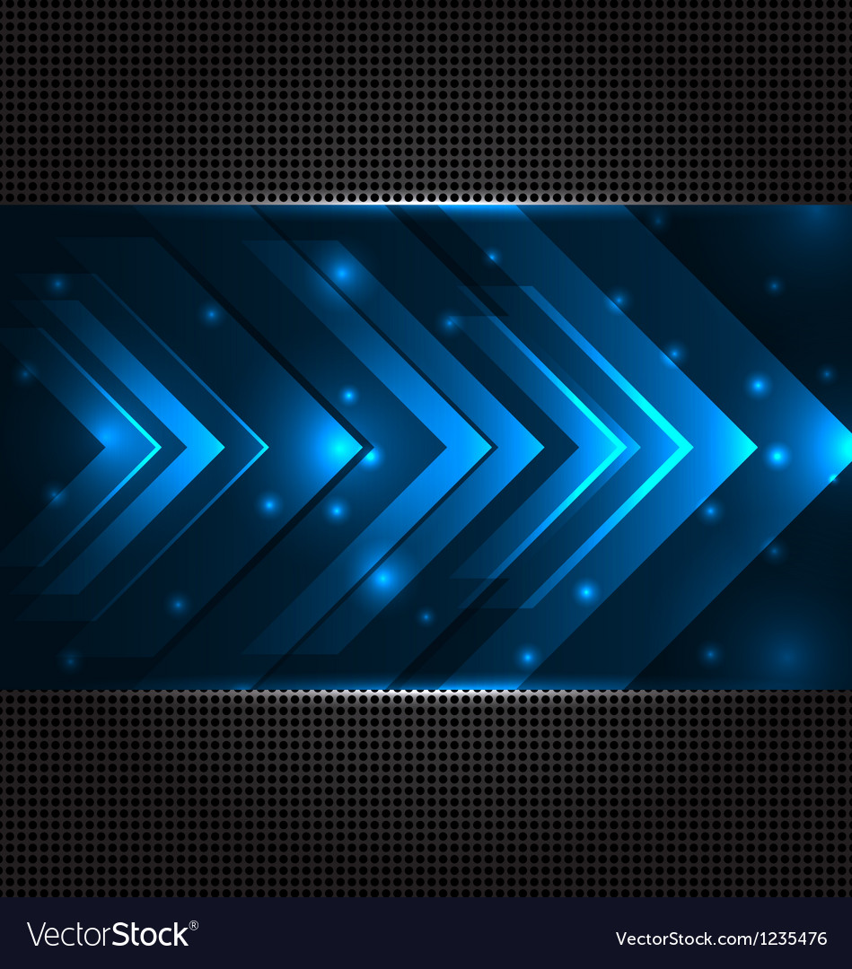 Abstract Techno Background with Arrows
