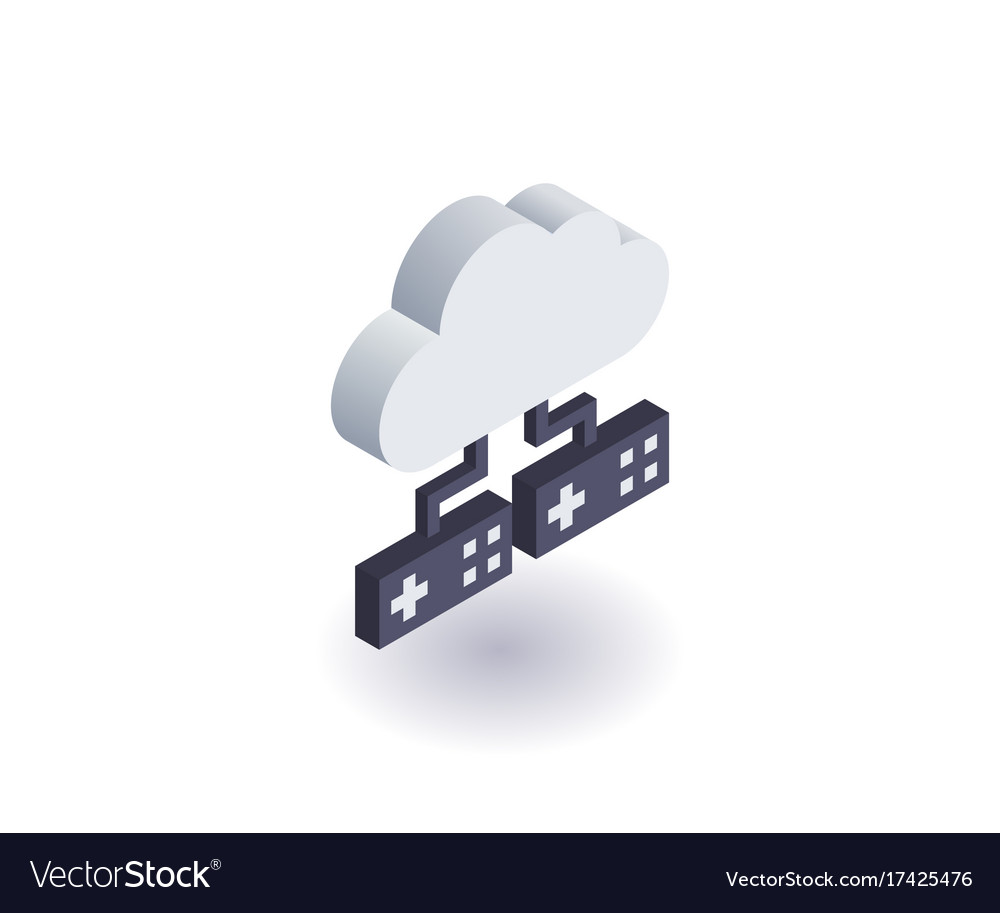 Computer cloud icon symbol