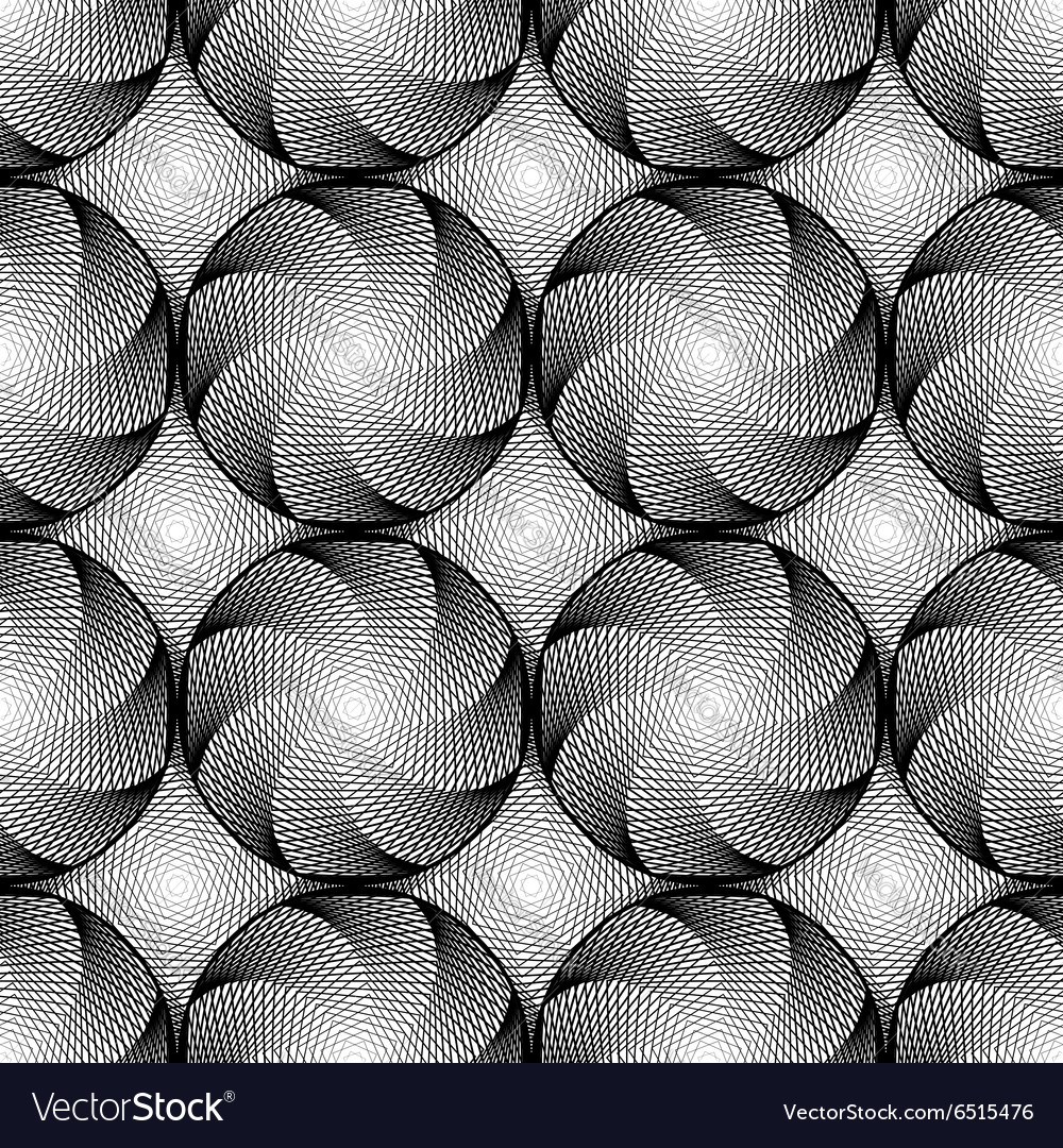 Design seamless monochrome circular pattern