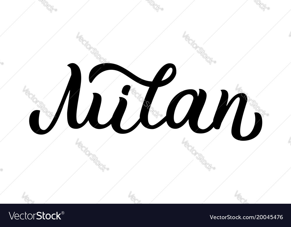Elegant Milan Hand Lettering