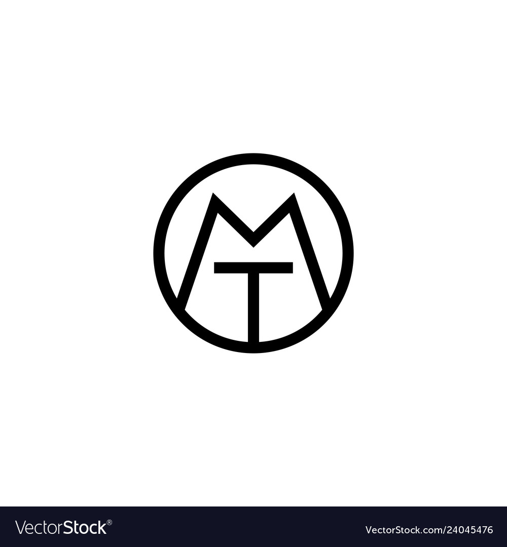Elegant Monogram Initial Icon - TM MT