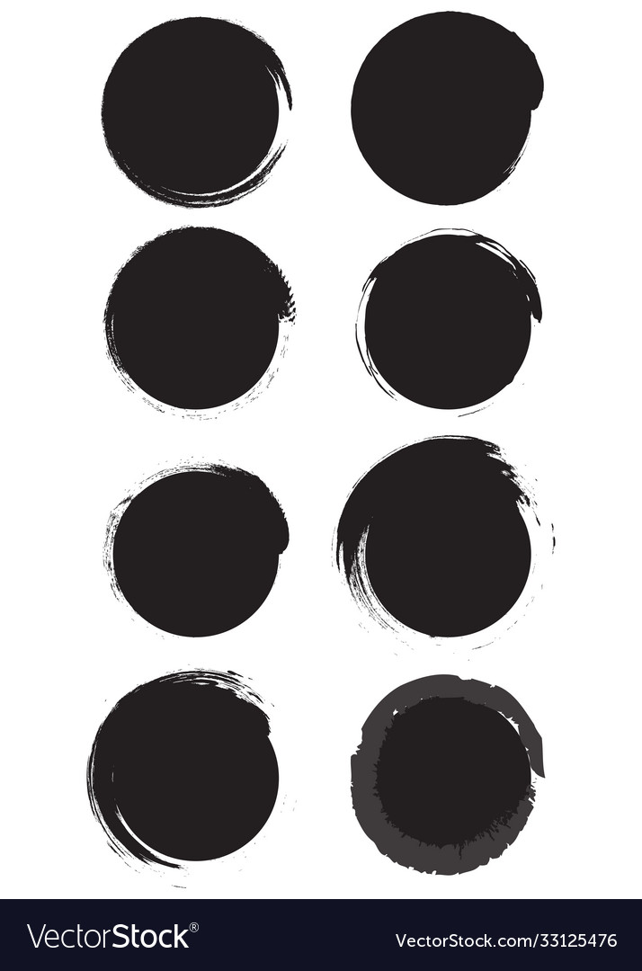 Grunge circles black