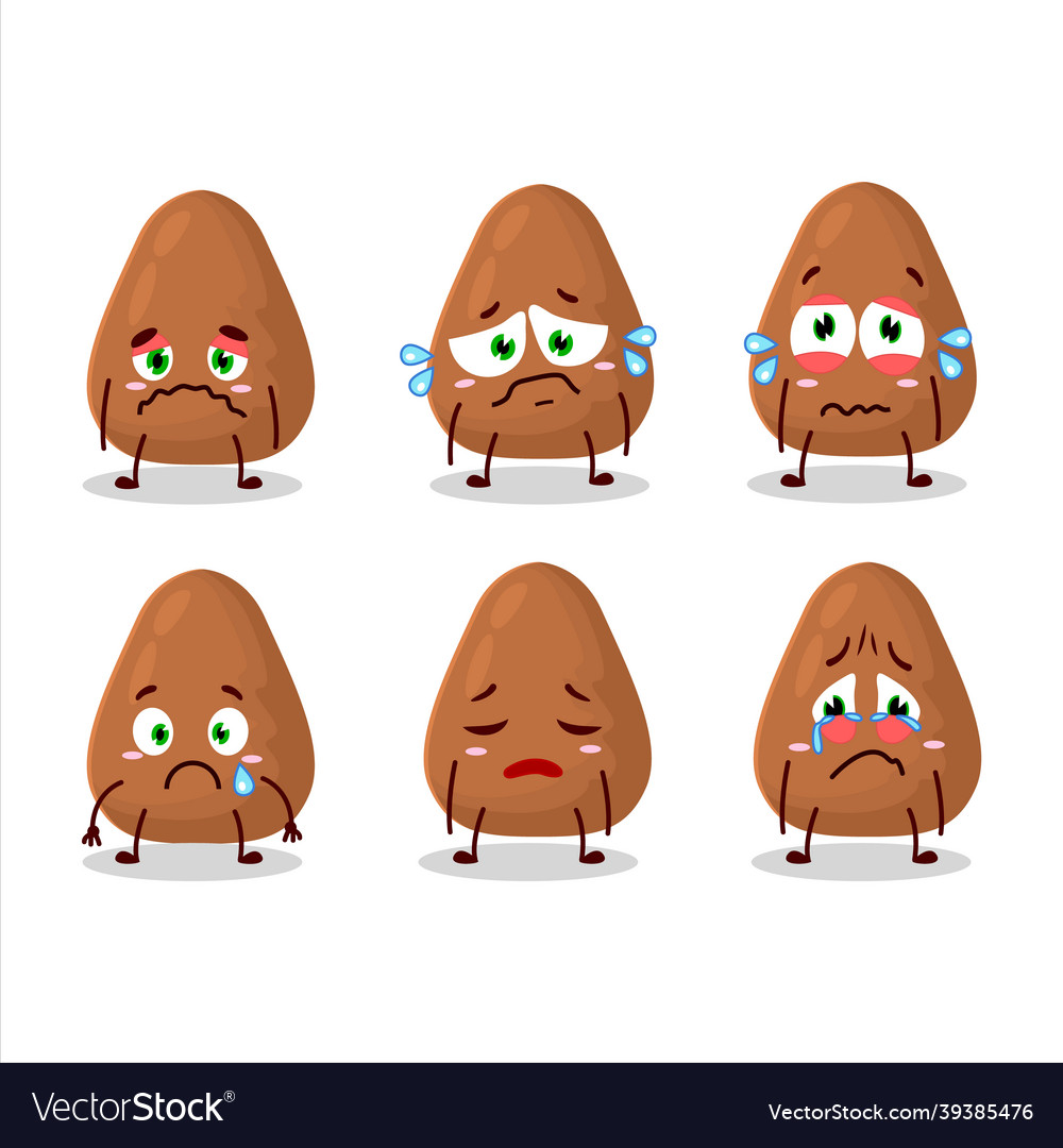 Mamey cartoon in character with sad expression