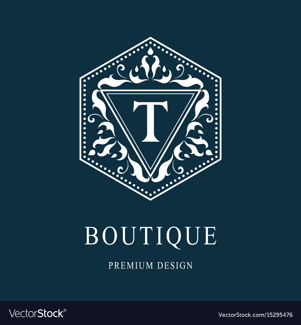 Monogram design elements graceful template