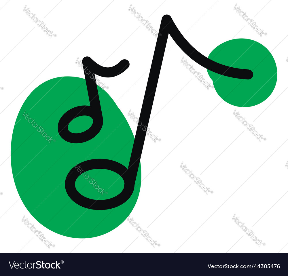 Music notes on a white background Royalty Free Vector Image