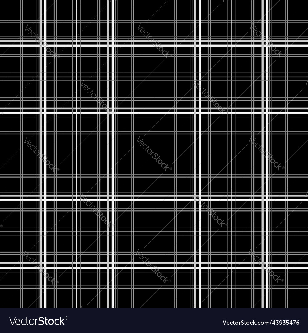 Traditional monochrome tartan pattern