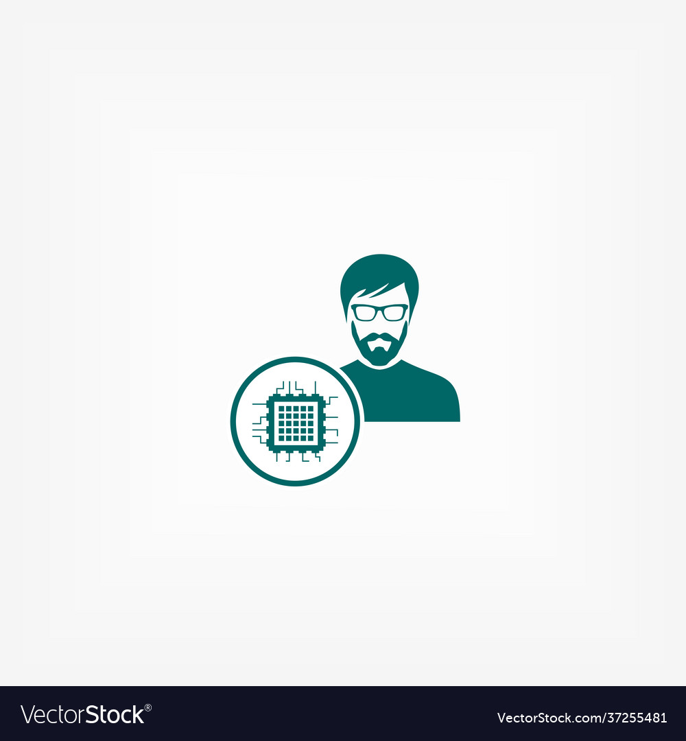 Crypto agent simple icon isolated