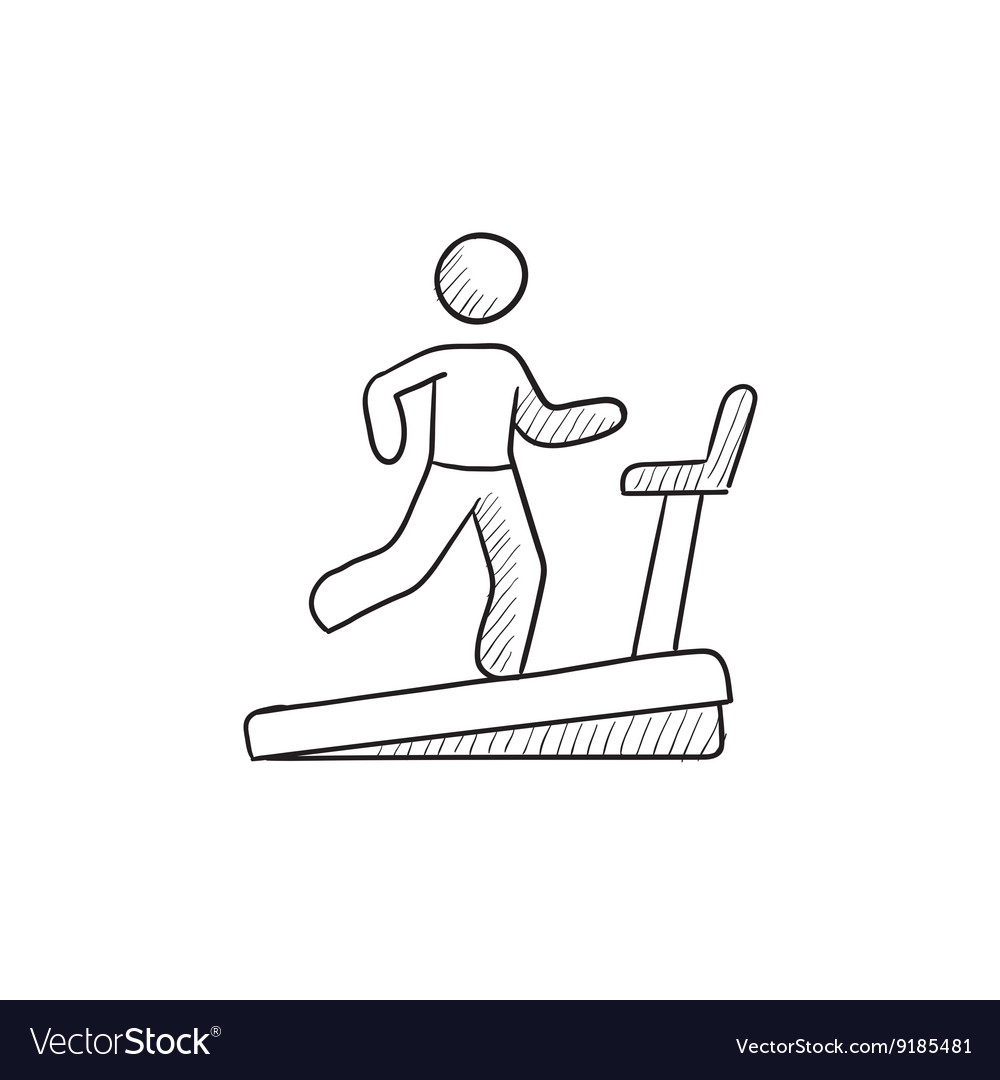 Illustration of treadmill sports equipment fitness simulator vector  graphic  CanStock