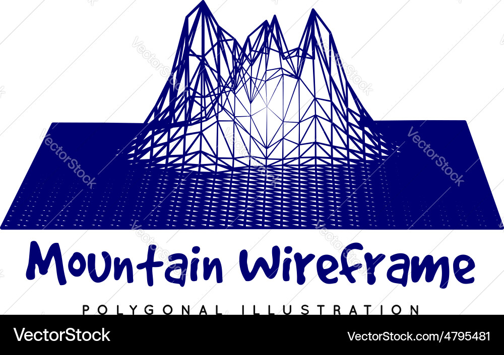 Mountain landscape Royalty Free Vector Image - VectorStock