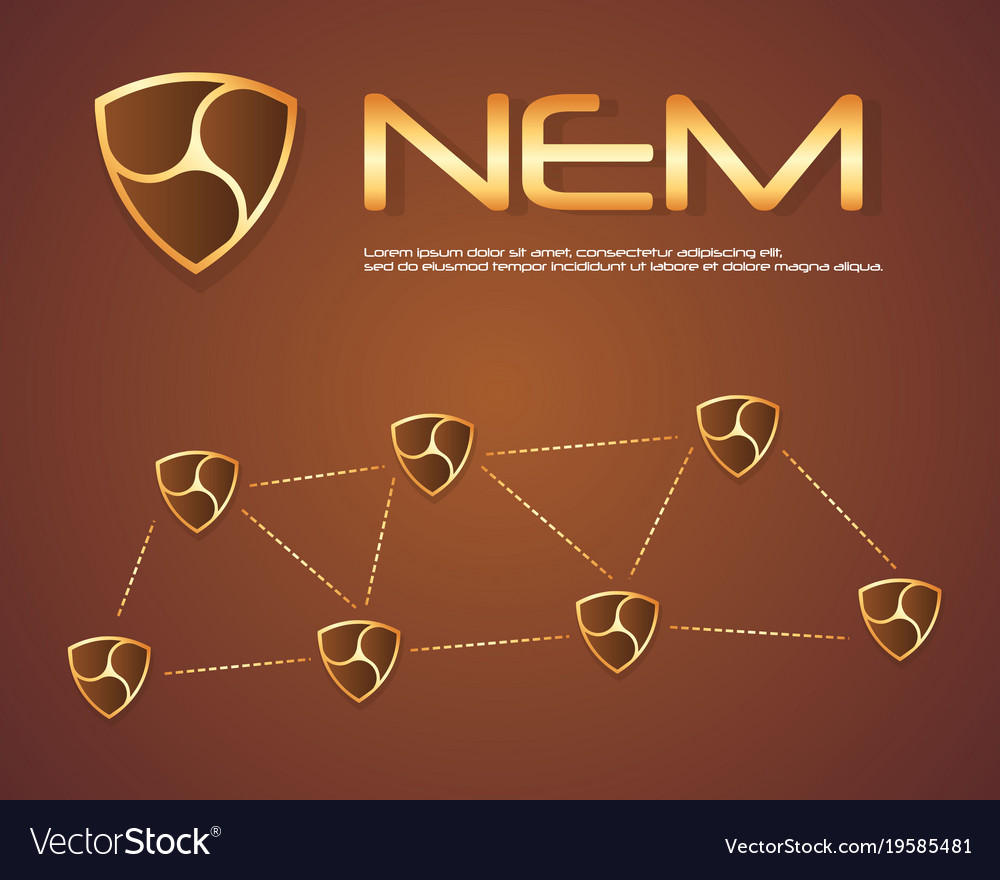 Nem blockchain style background collection