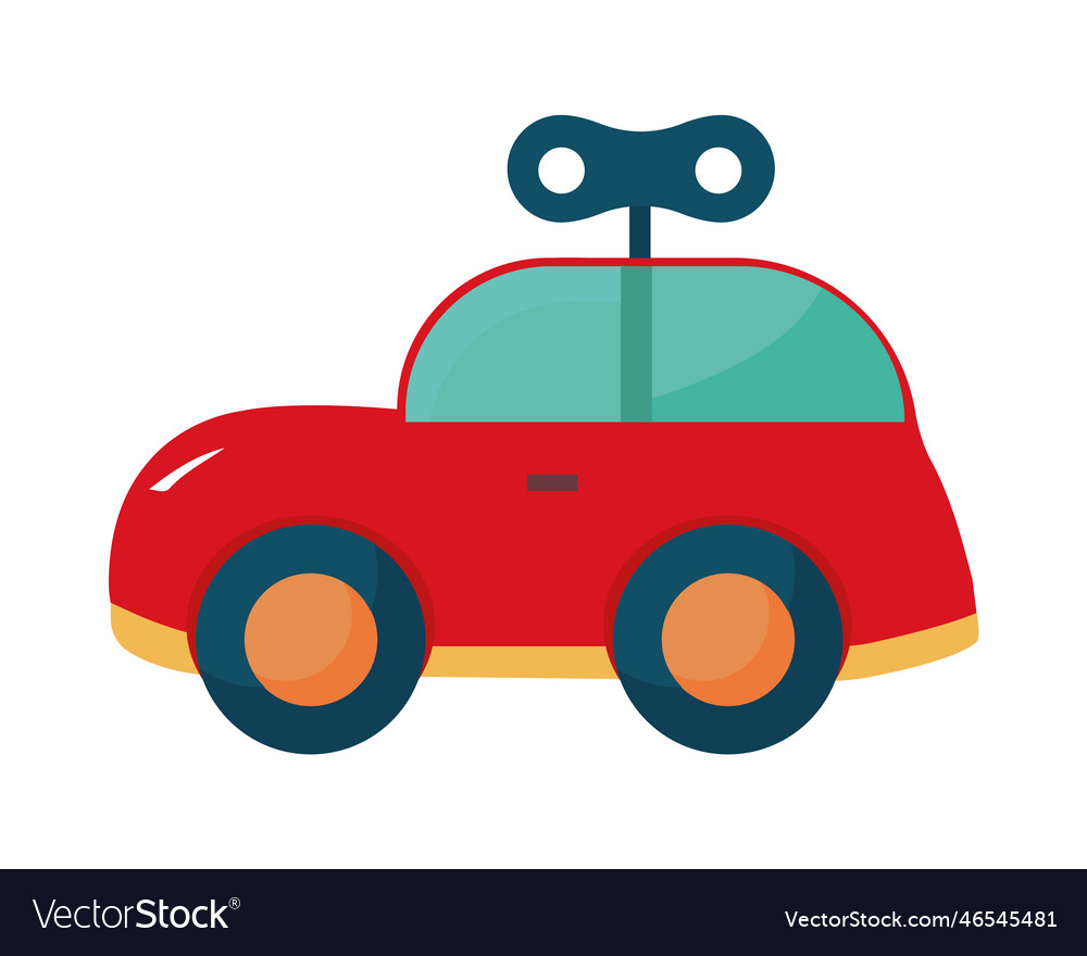 Red car toy Royalty Free Vector Image - VectorStock