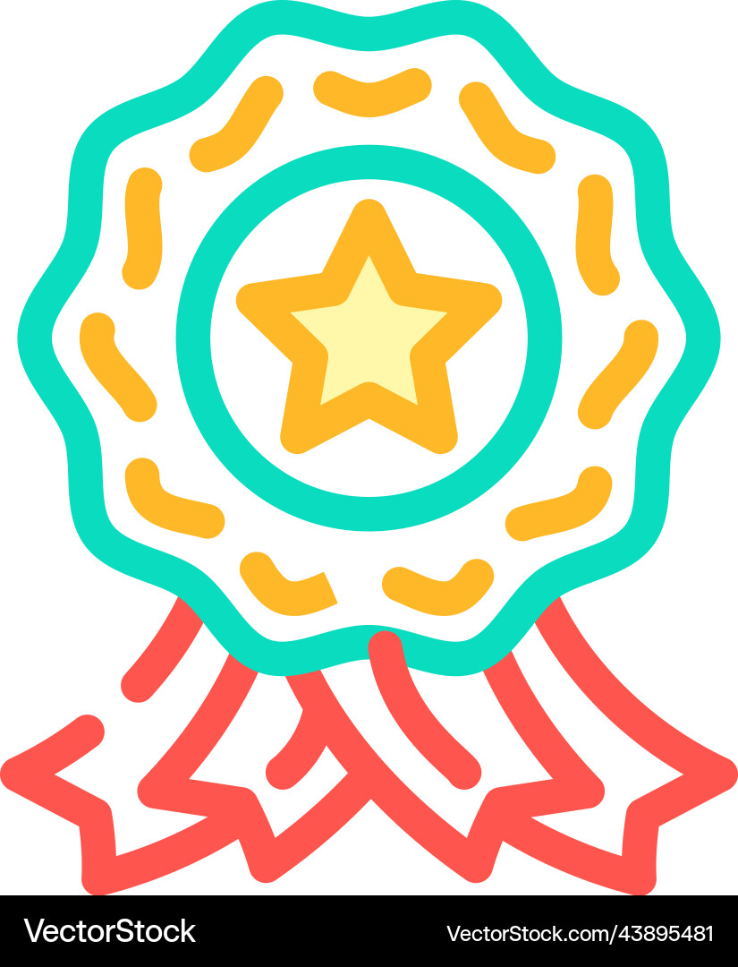 Reliable business ethics color icon Royalty Free Vector