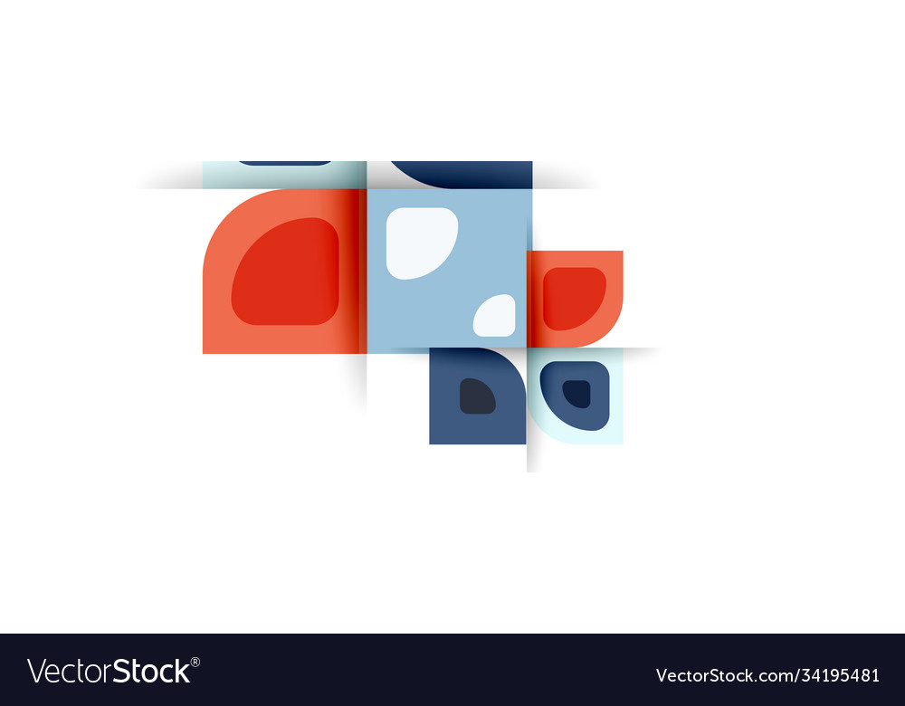 Set modern geometric abstract Royalty Free Vector Image