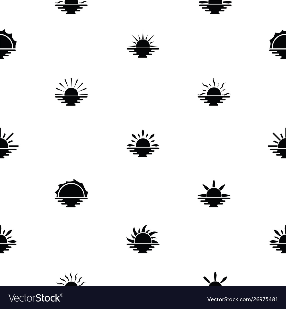 Sunset seamless pattern background icon