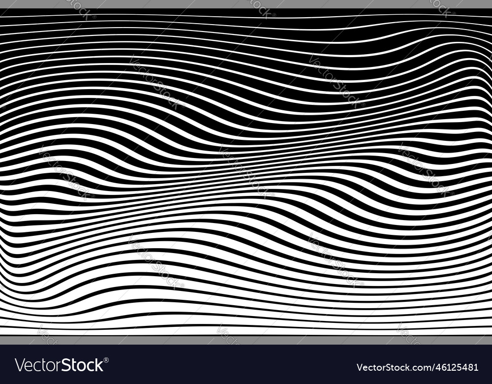 Wavy lines pattern vector image Wavy lines pattern
