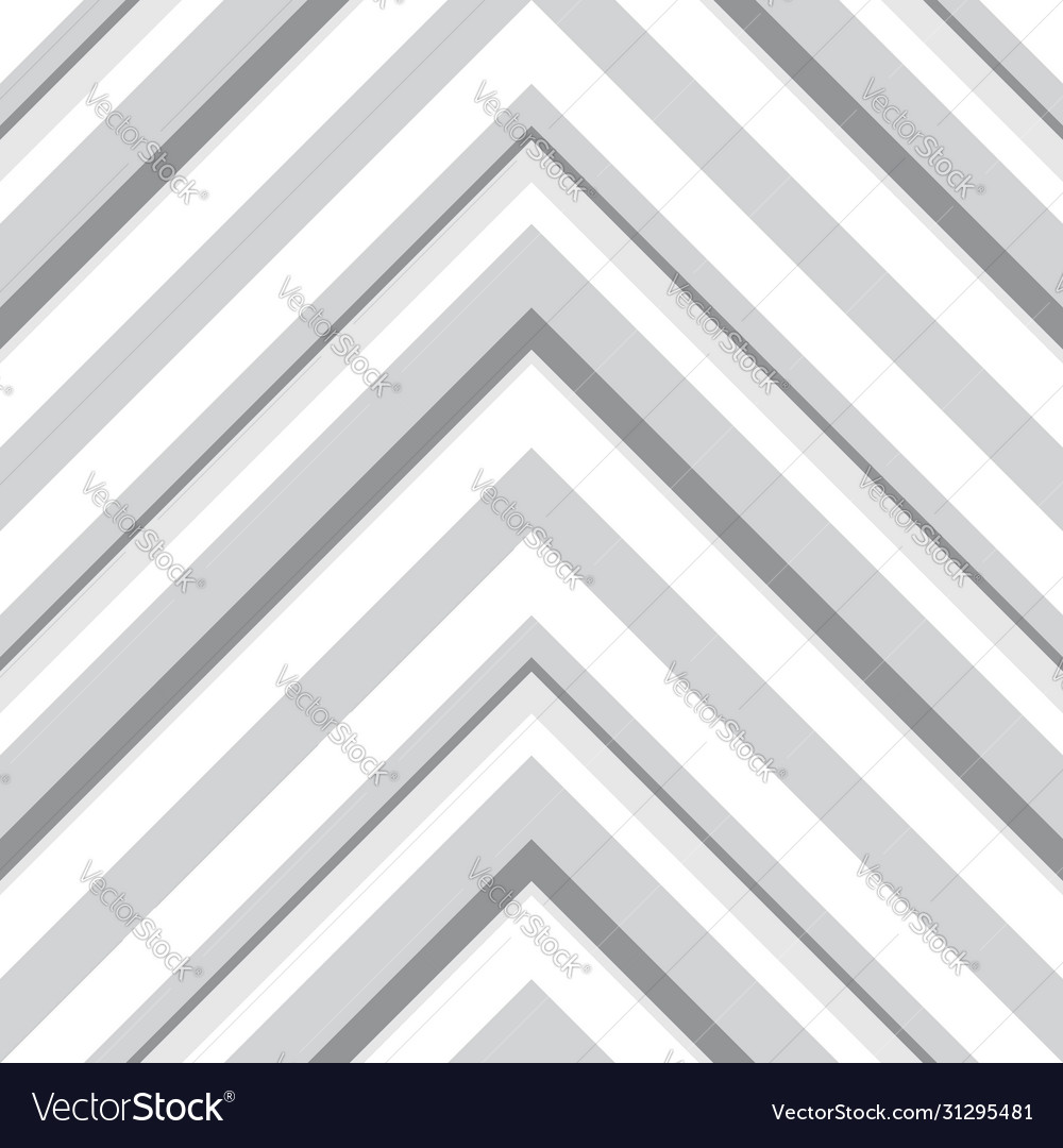 White Chevron Diagonal Stripes Seamless Pattern Vector Image