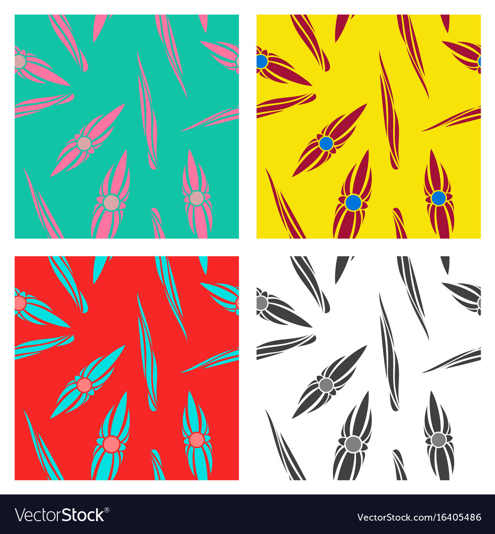 Assembly of patterns in flower style