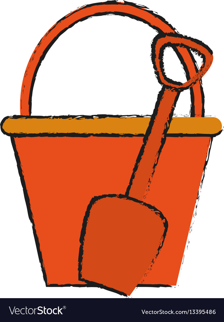 Bucket with handle icon image