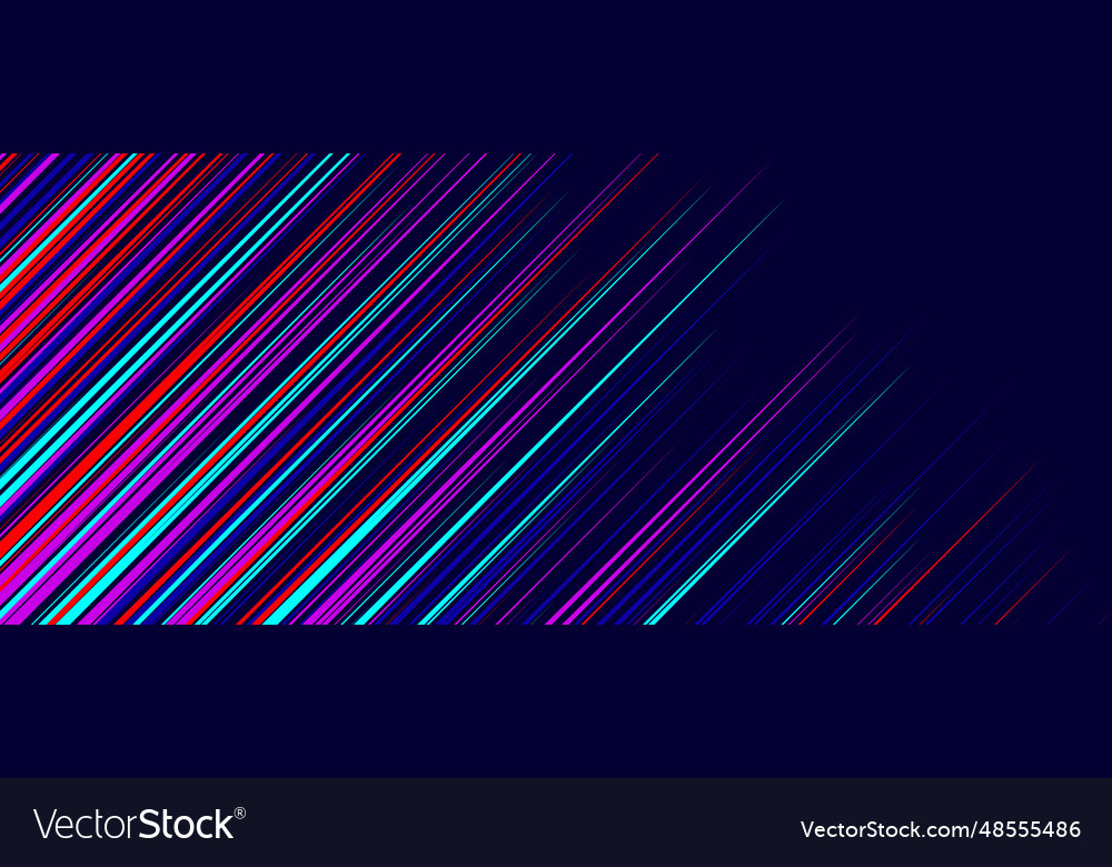 Diagonal colorful lines background neon fading vector image Diagonal colorful lines background neon fading