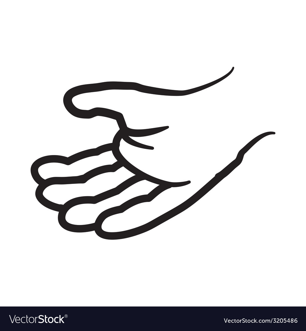 Hand gesture design Royalty Free Vector Image - VectorStock