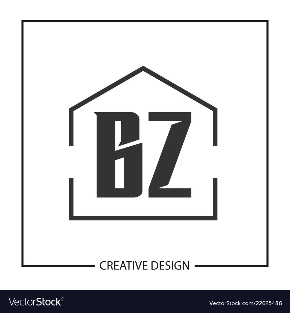 Initial letter bz logo template design