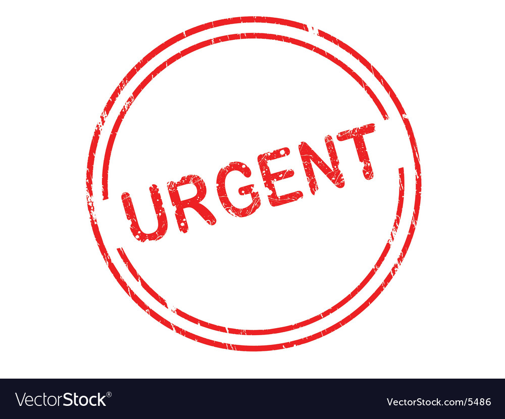 Office stamp urgent Royalty Free Vector Image - VectorStock