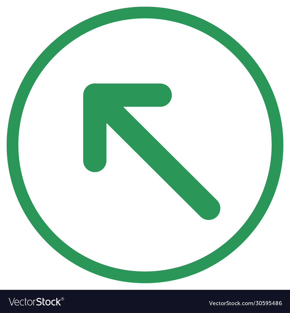 Pointer arrow in modern flat style button vector image Pointer arrow in modern flat style button