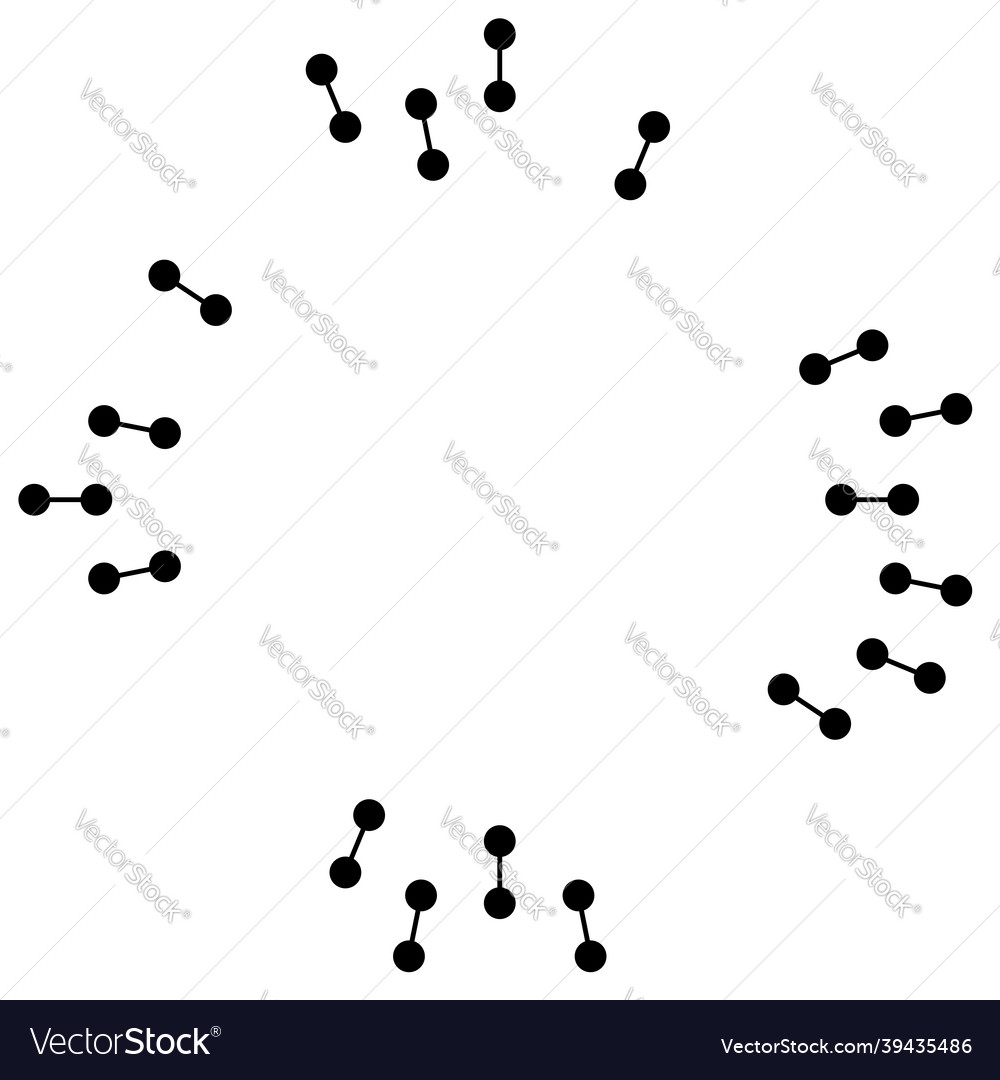 Radial radiating lines with nodes nodal points vector image Radial radiating lines with nodes nodal points