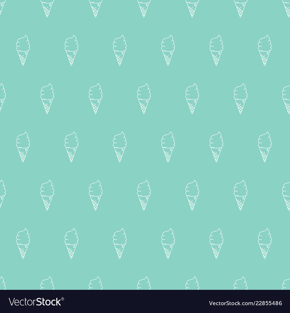 Seamless Pattern Ice Cream Cones Royalty Free Vector Image 9356