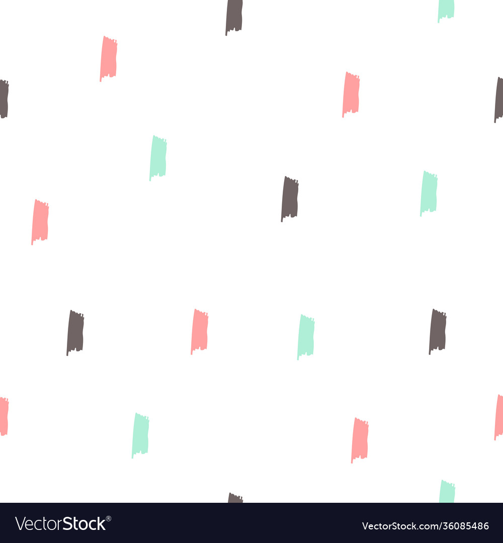 Simple brush stroke repeat pattern design vector image Simple brush stroke repeat pattern design