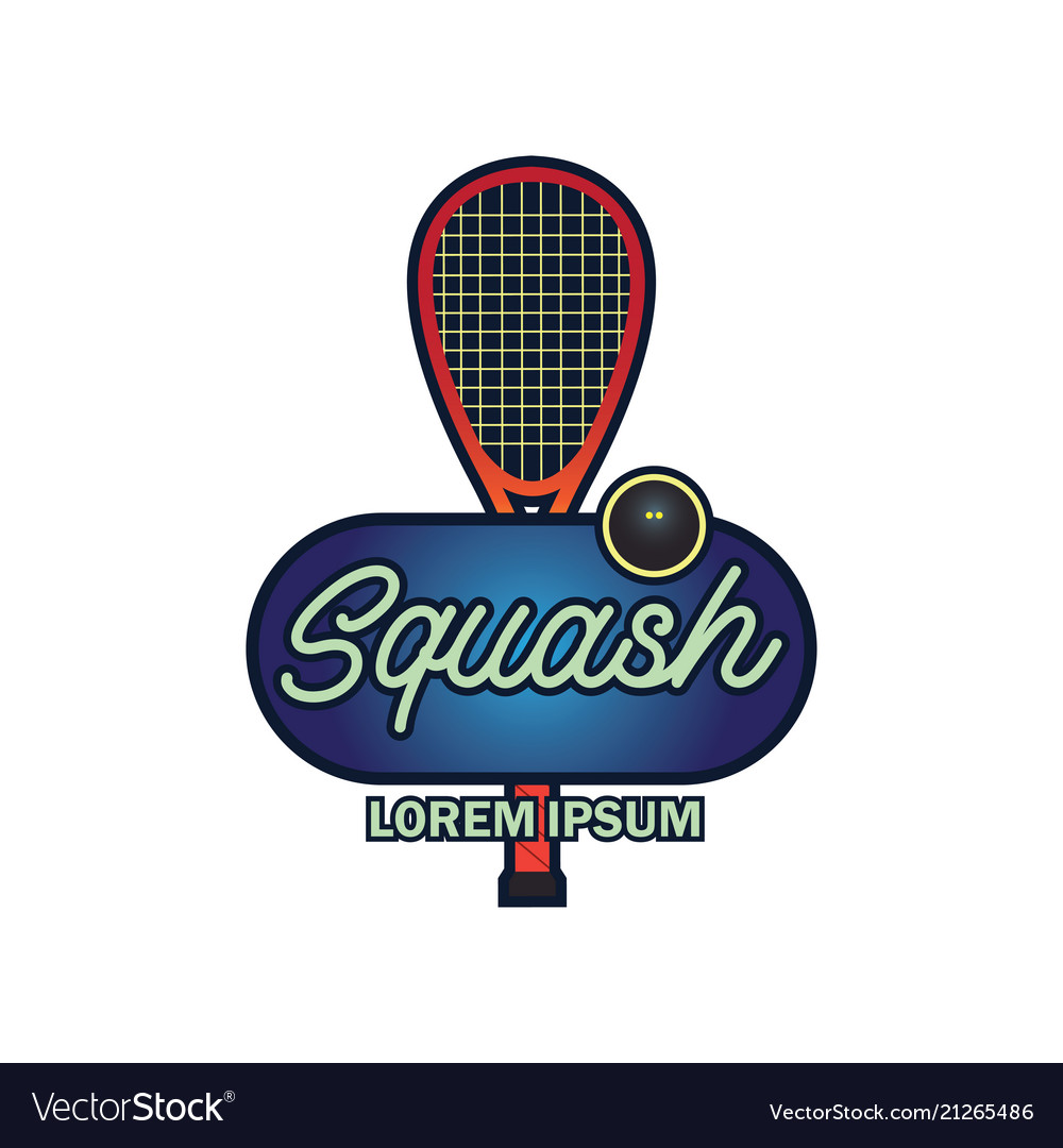 Squash logo with text space for your slogan