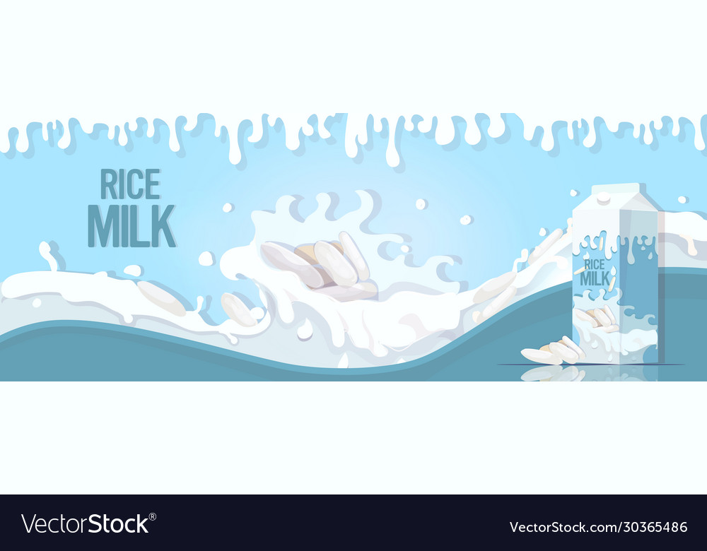 Gemüsepflanze Reismilch mit Spritzflüssigkeit vector image Gemüsepflanze Reismilch mit Spritzflüssigkeit