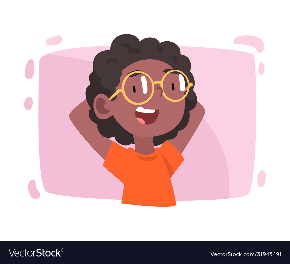 Cute smiling girl wearing glasses ophthalmology