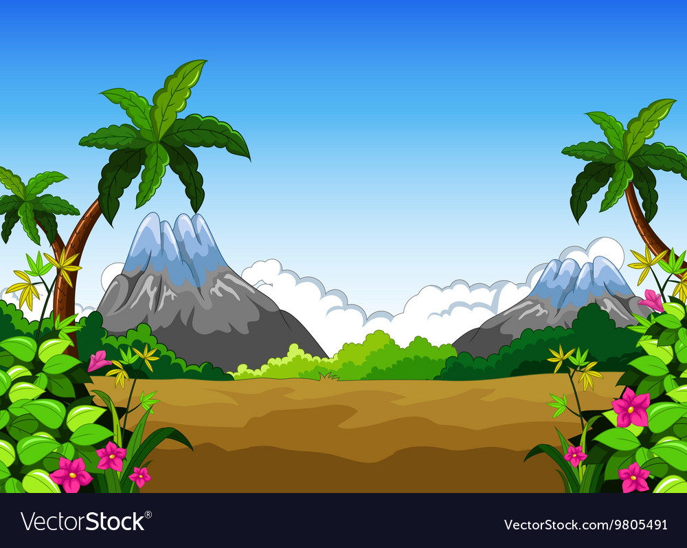 Landschaft mit Berg Hintergrund