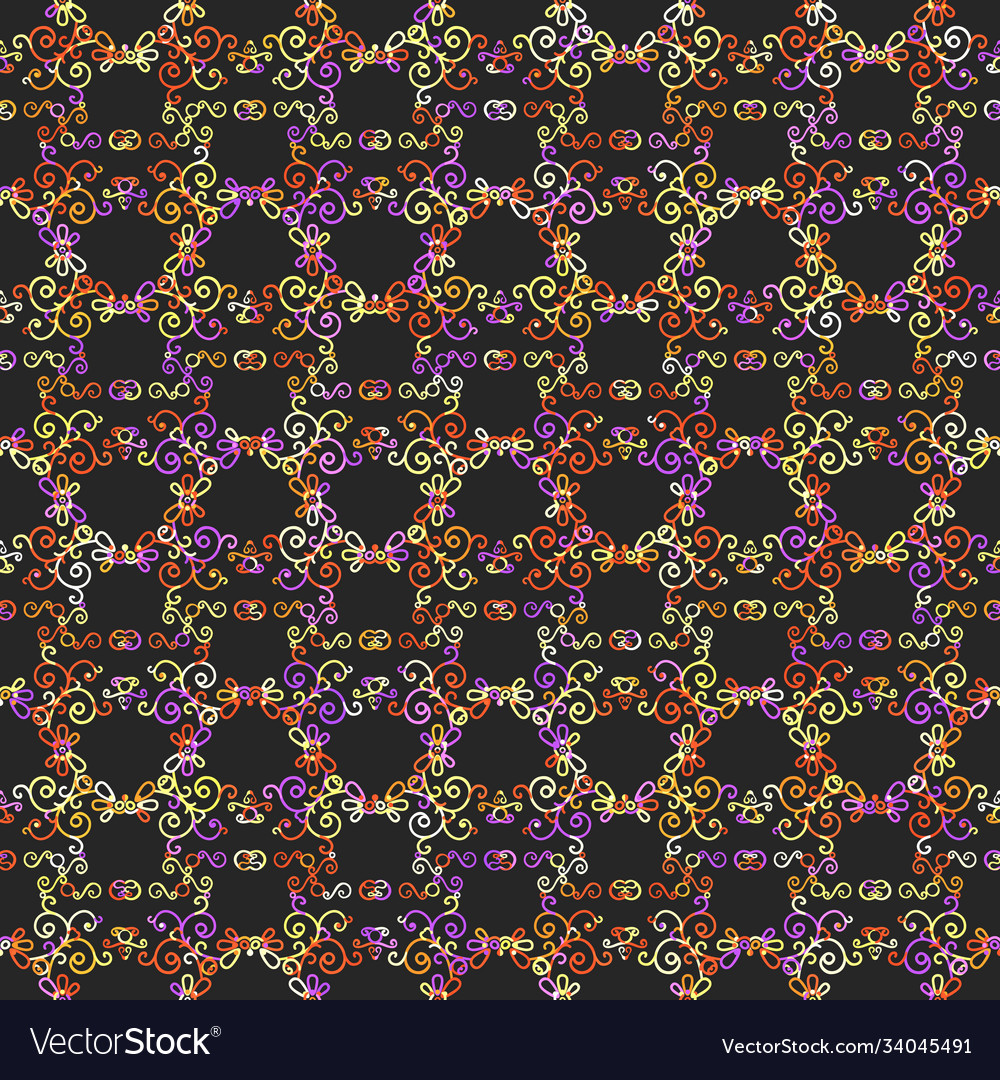 Mono line pattern for your design vector image Mono line pattern for your design