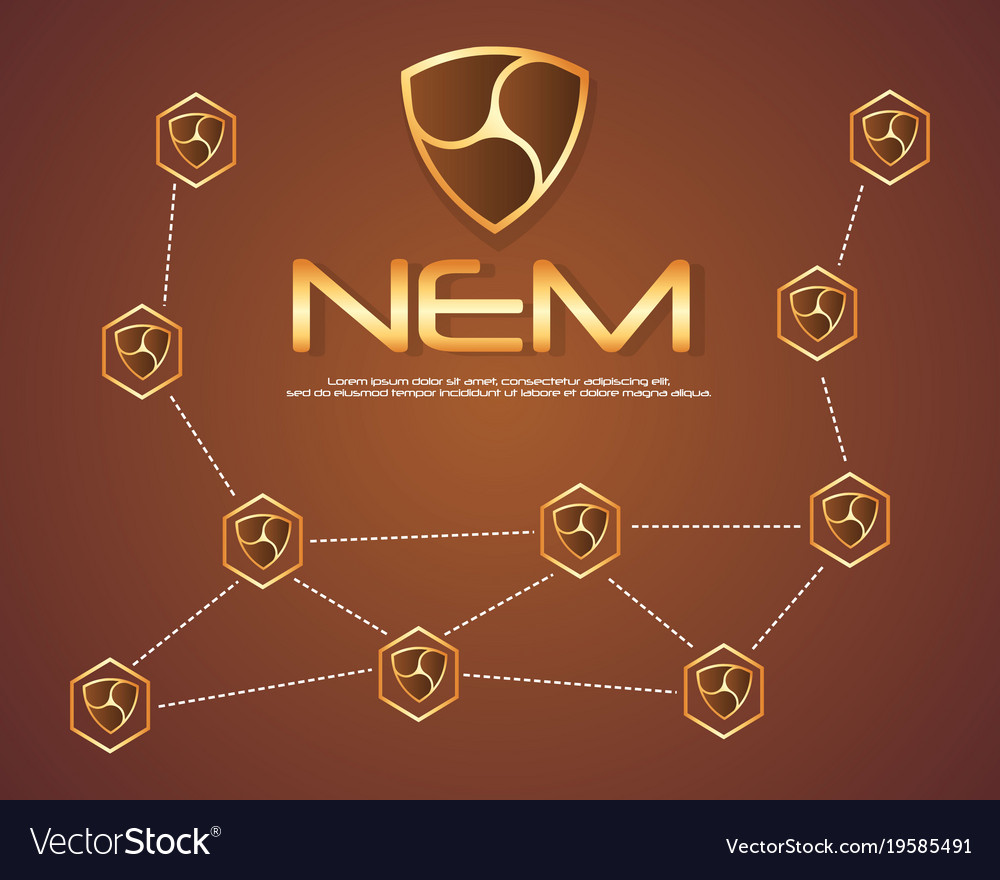 Nem blockchain style background collection