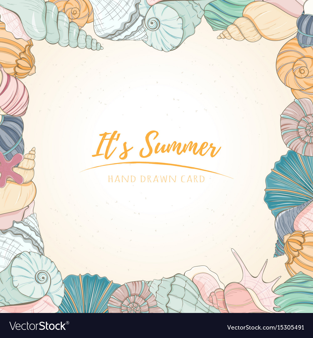 Summer paradise holiday marine card