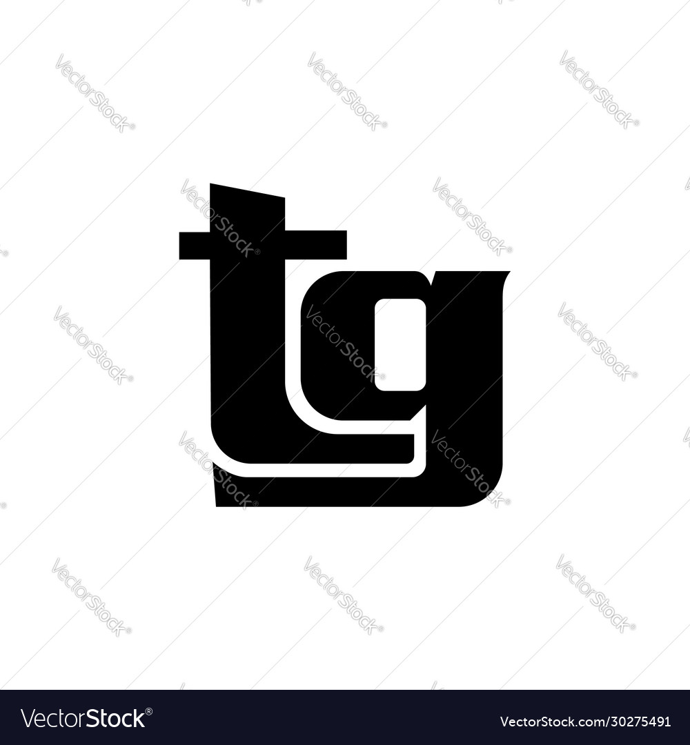 Tg oder gt Buchstaben-Logo einzigartig und attraktiv