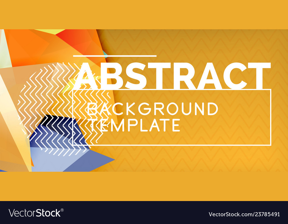 Triangular low poly background design vector image Triangular low poly background design