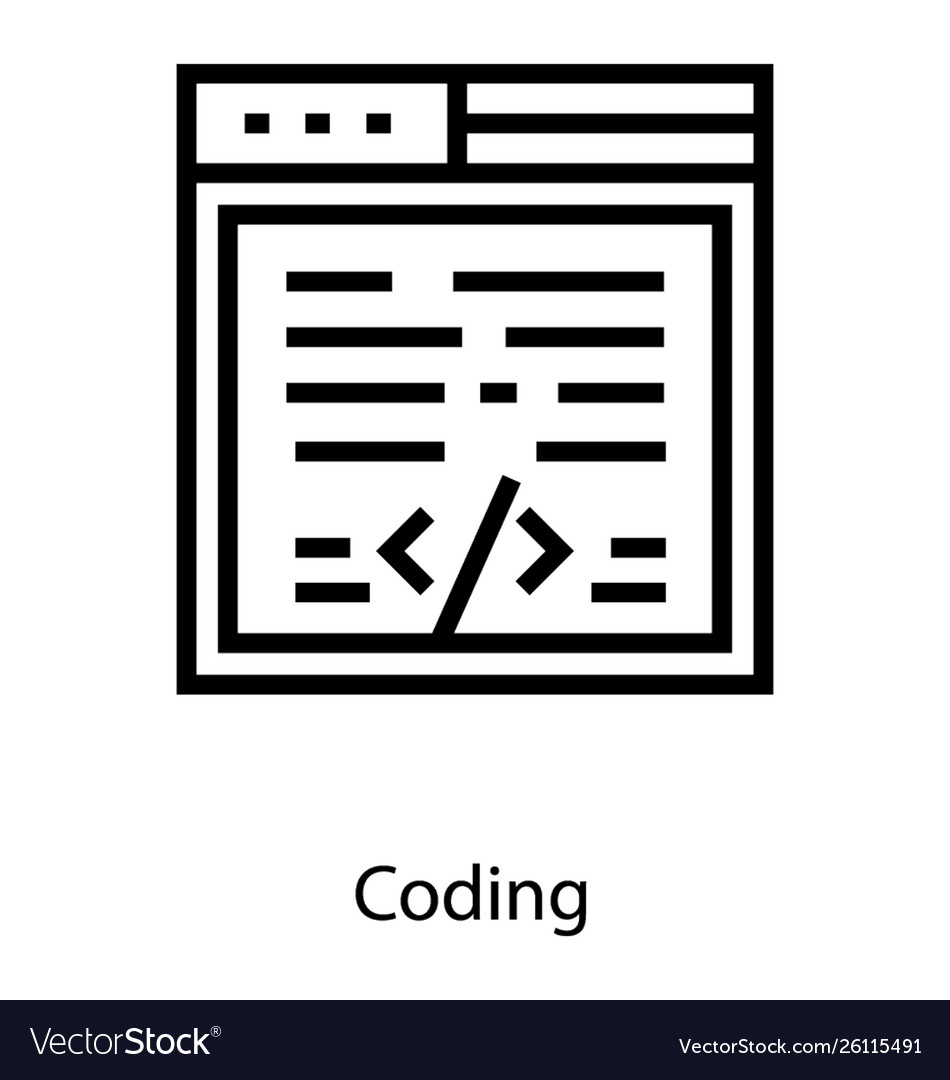 Website coding Royalty Free Vector Image - VectorStock