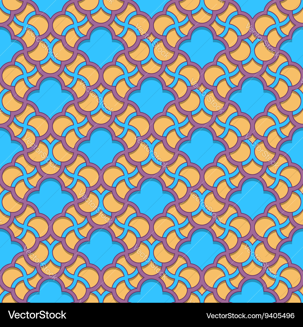 Arabic pattern seamless ornament Royalty Free Vector Image