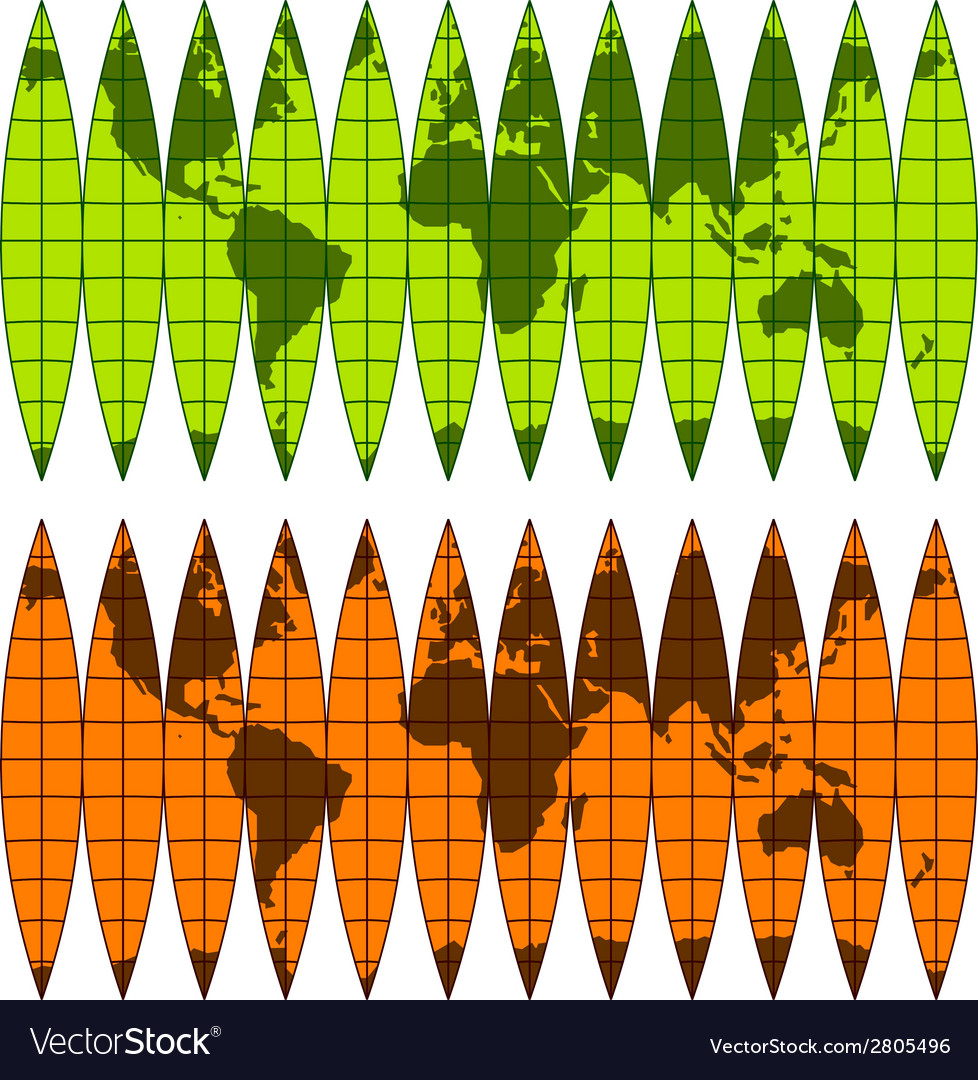 Assembly globe of the meridian belts