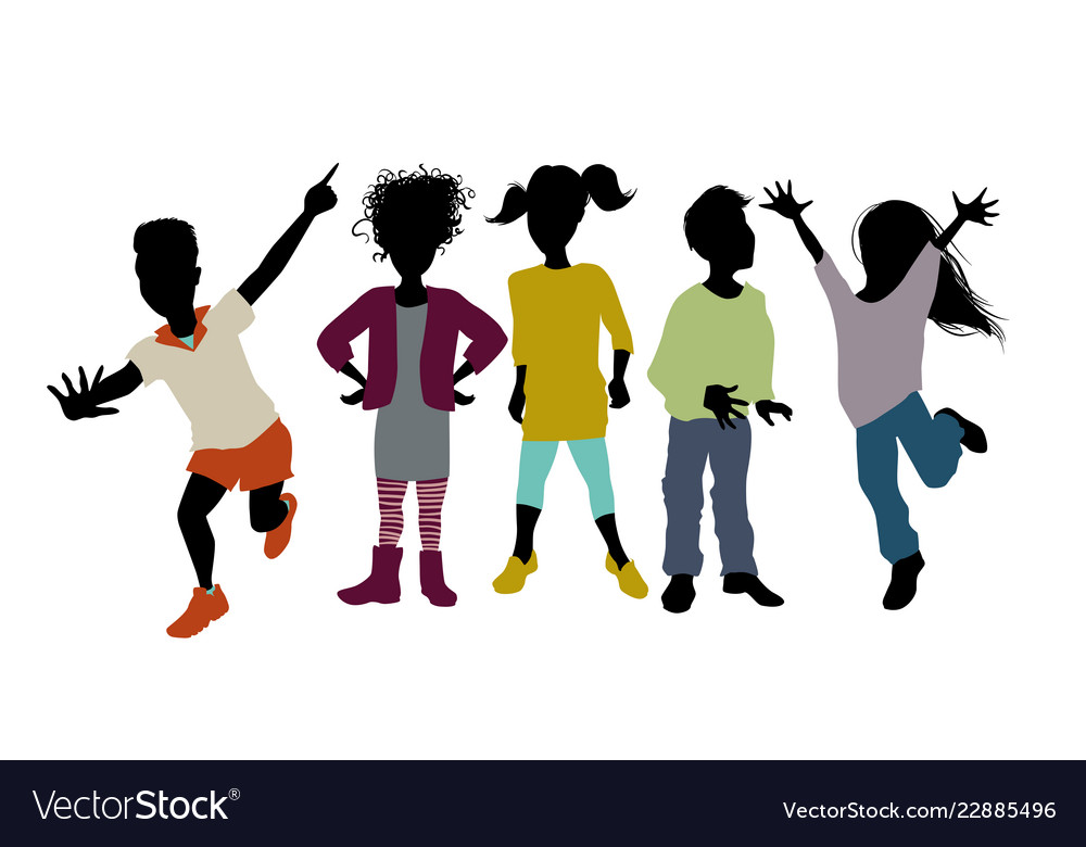 Children silhouettes