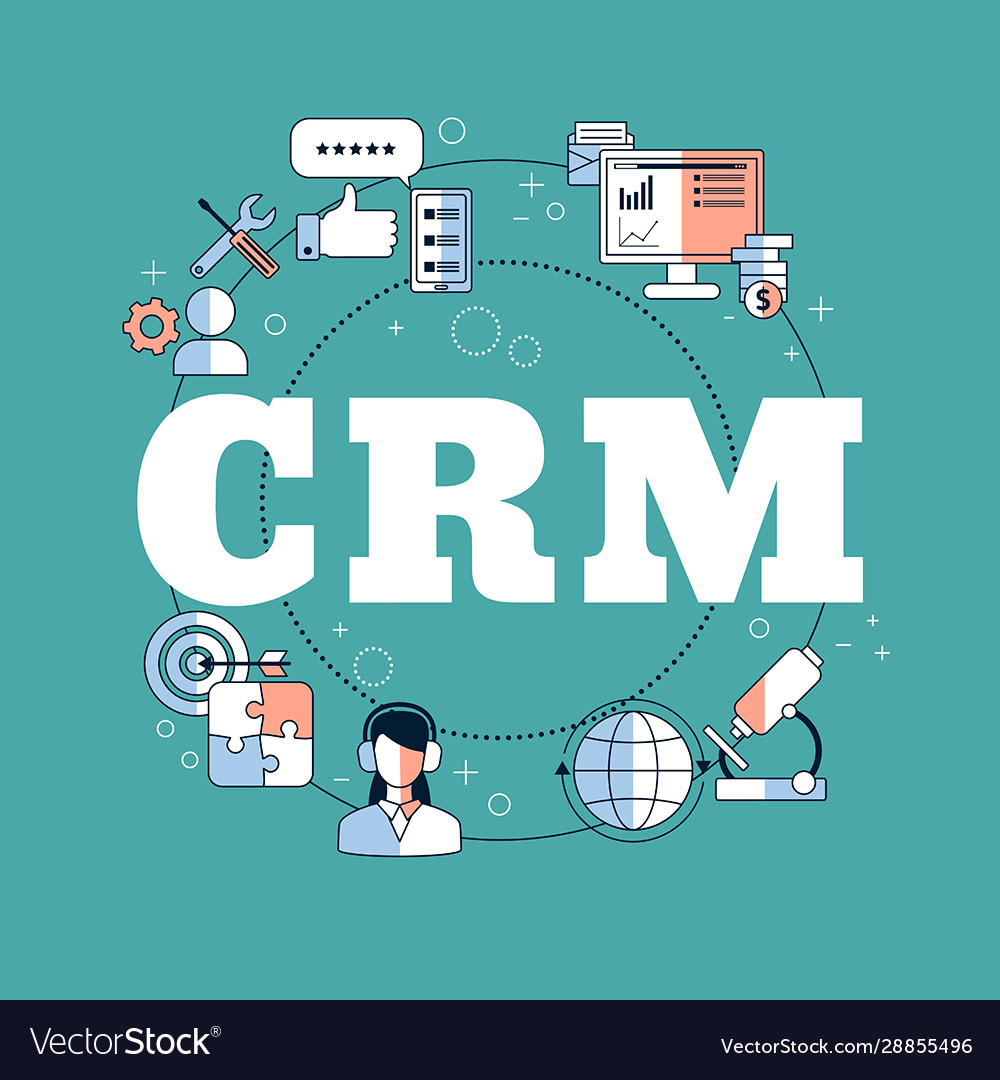 Customer relationship management concept Vector Image