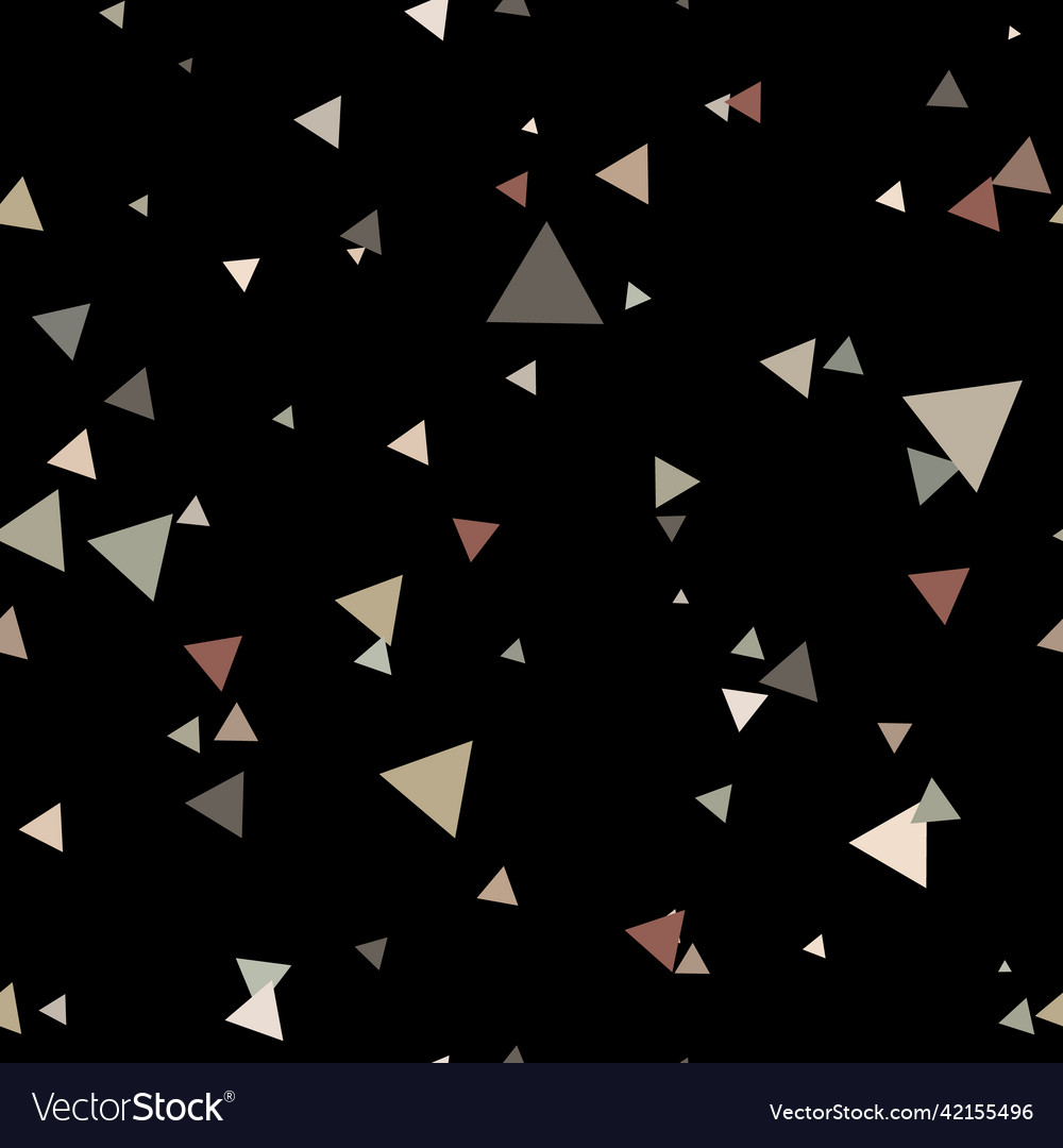 Scattered geometric pattern with triangles black