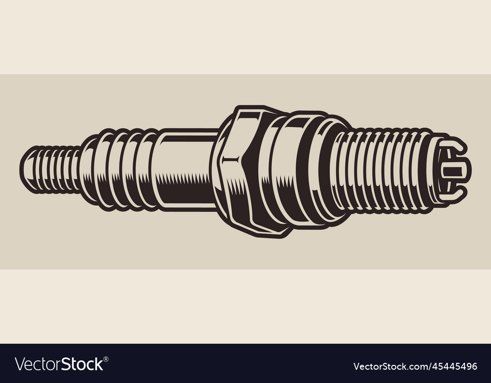 Spark plug Royalty Free Vector Image VectorStock