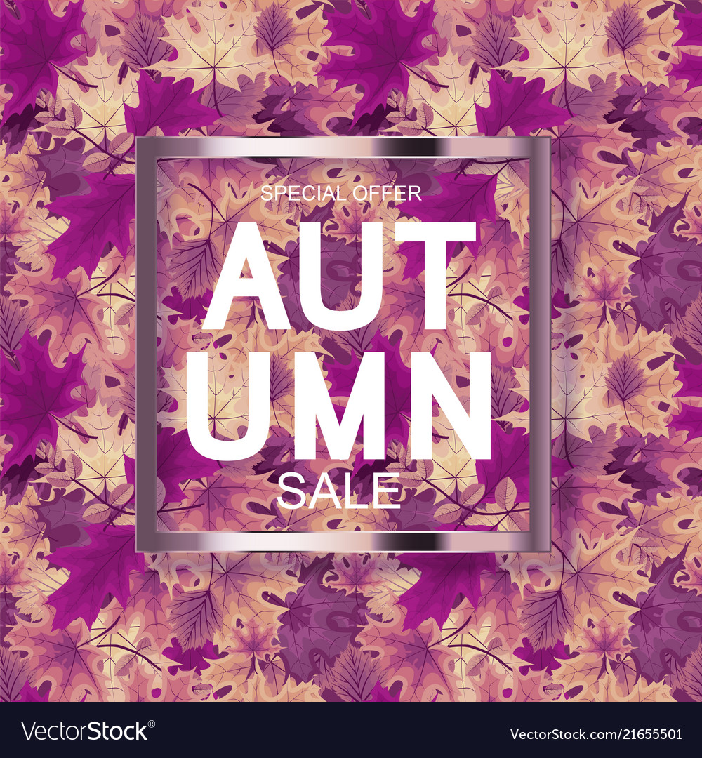 Abstract autumn sale
